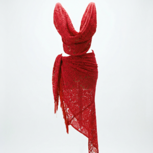 No Underwear Red Lacey